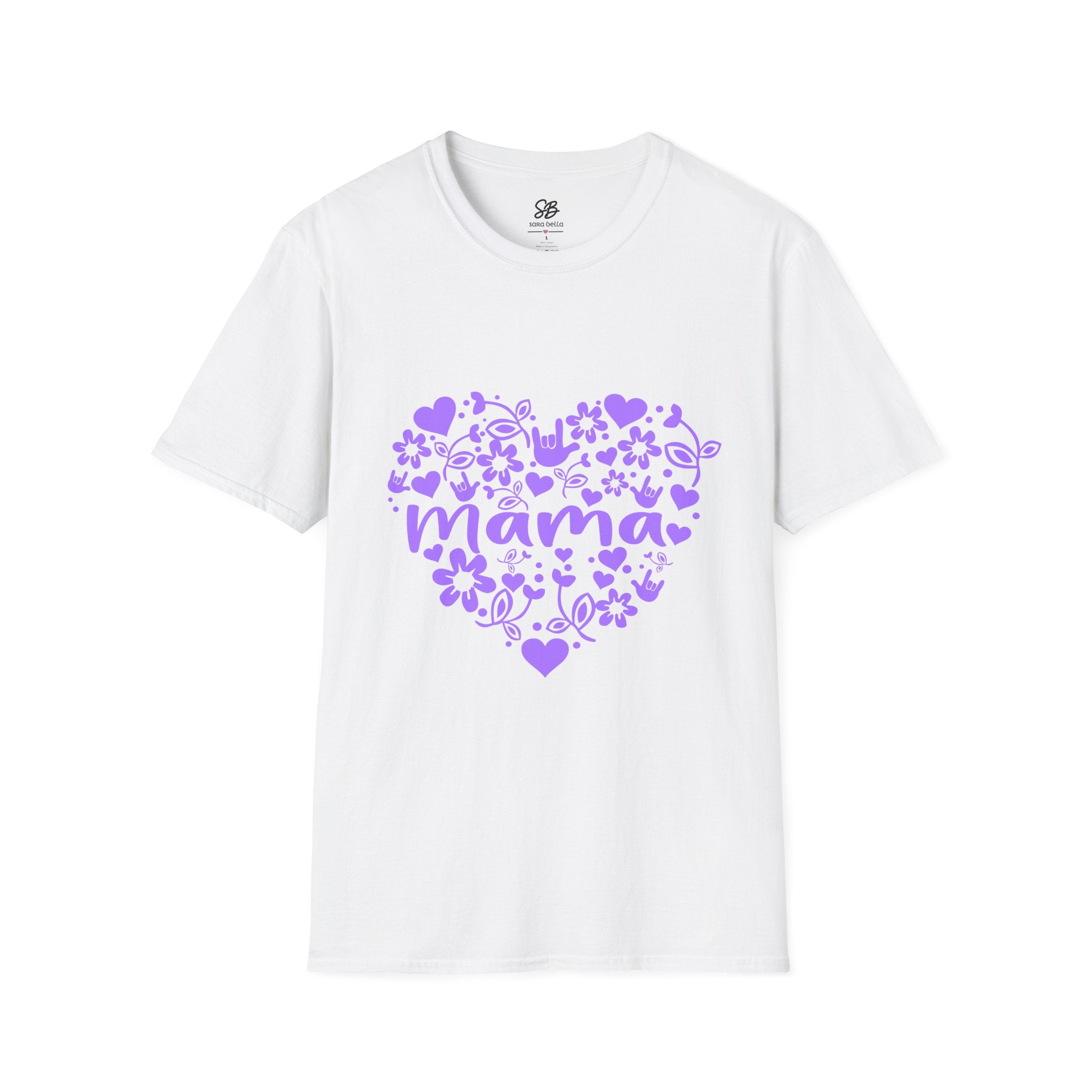 Mama I love you ASL - Unisex Softstyle T-Shirt