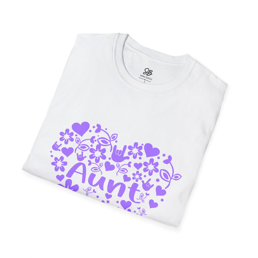 Aunt Love Floral Heart T-Shirt - Perfect Gift for Aunts