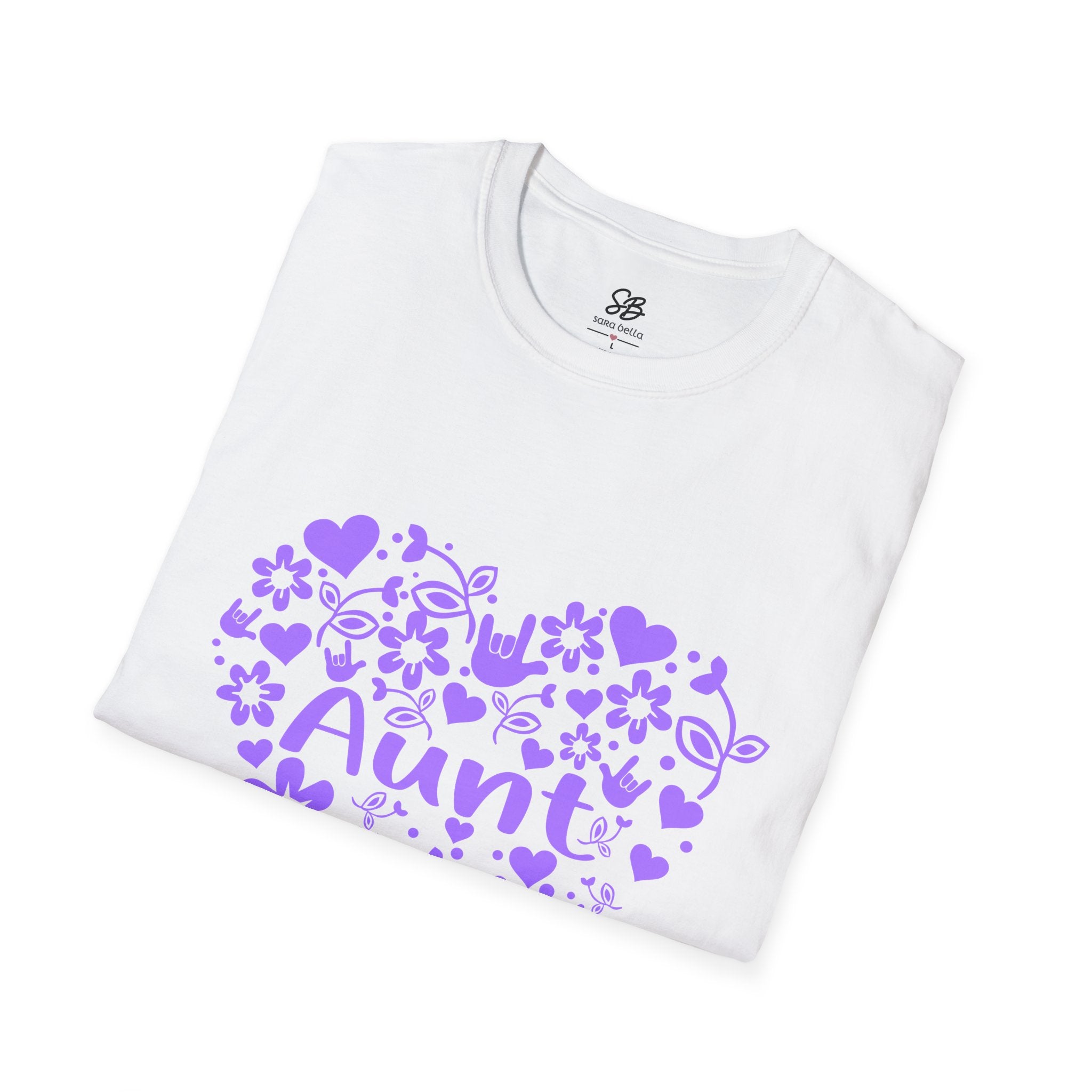 Aunt Love Floral Heart T-Shirt - Perfect Gift for Aunts