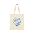 Mama Heart Floral Tote Bag — Cotton Canvas Mother's Day Shopper