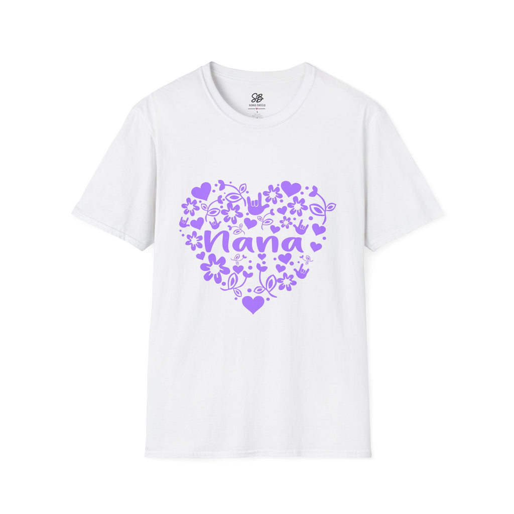 Nana I love you ASL - Unisex Softstyle T-Shirt