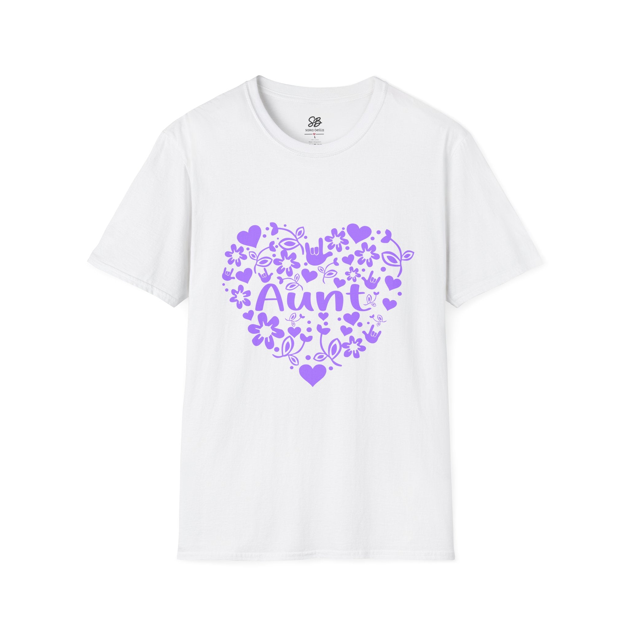 Aunt Love Floral Heart T-Shirt - Perfect Gift for Aunts