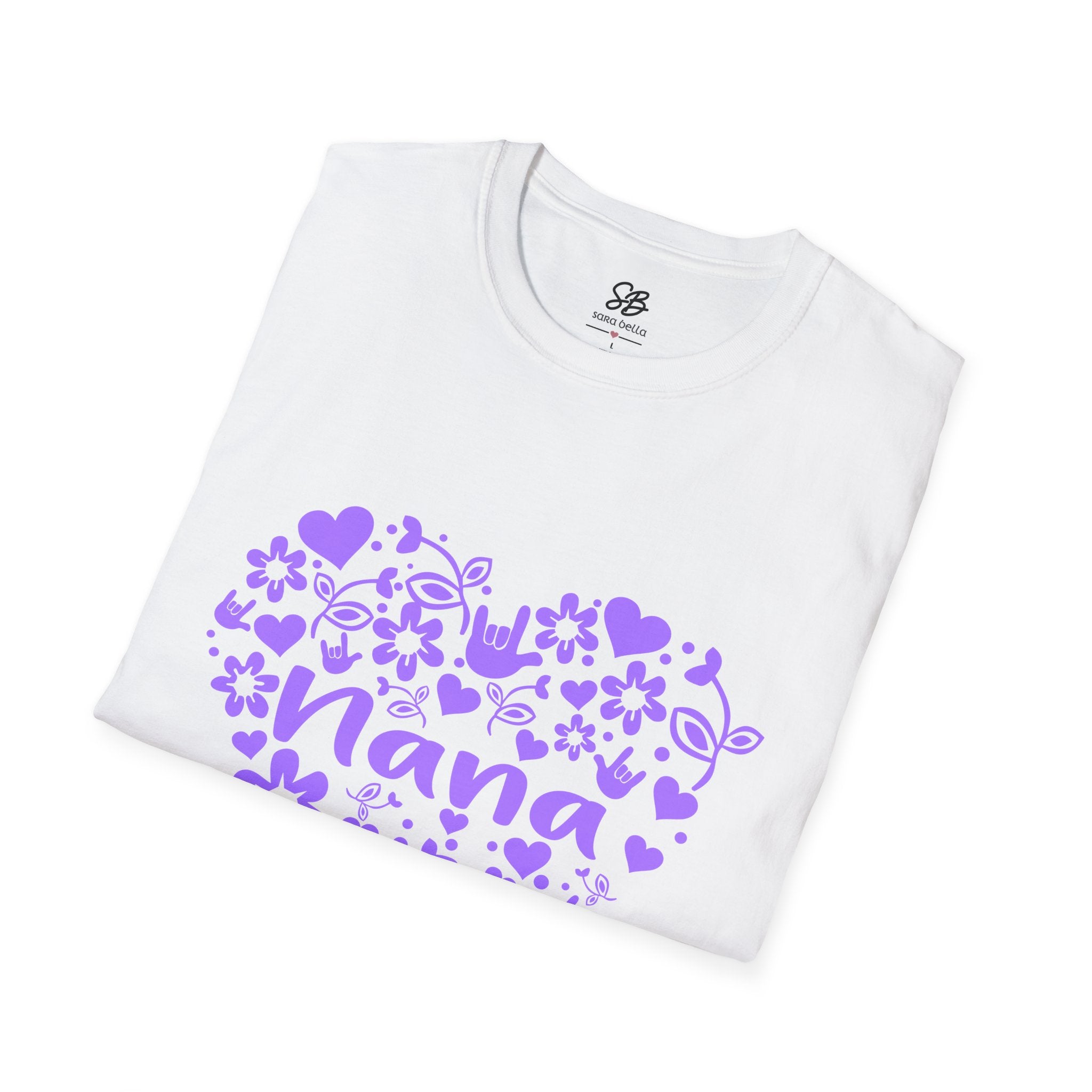 Nana I love you ASL - Unisex Softstyle T-Shirt