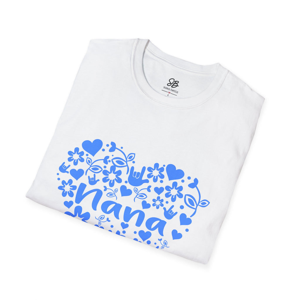 Nana I love you ASL - Unisex Softstyle T-Shirt